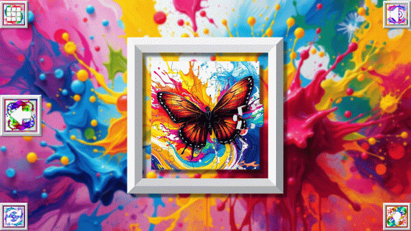 Игра Color Splash: Butterflies, скриншот