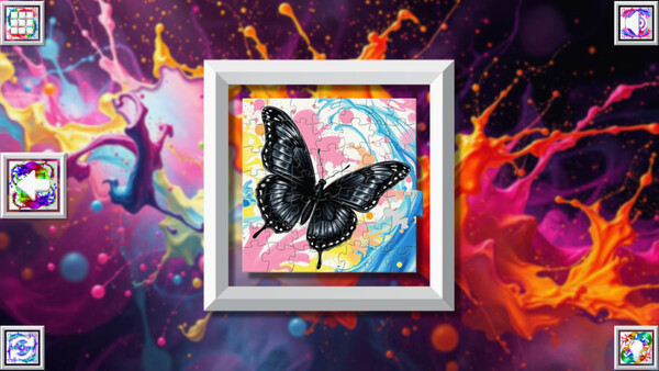 Игра Color Splash: Butterflies, скриншот
