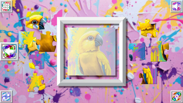 Игра Color Splash: Parrots, скриншот