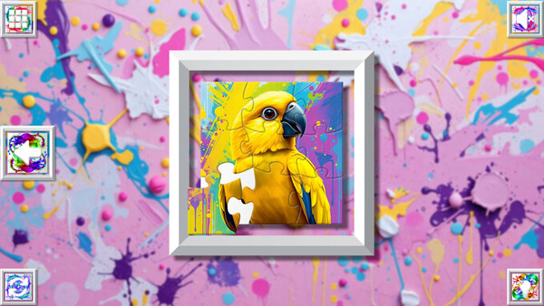 Игра Color Splash: Parrots, скриншот