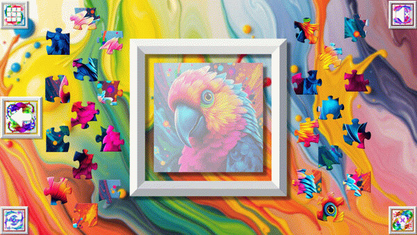 Игра Color Splash: Parrots, скриншот