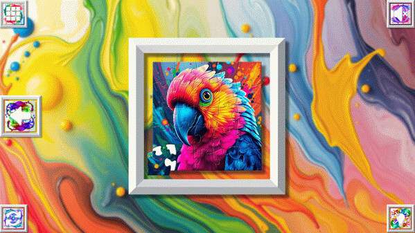 Игра Color Splash: Parrots, скриншот