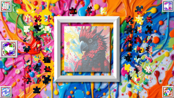 Игра Color Splash: Parrots, скриншот