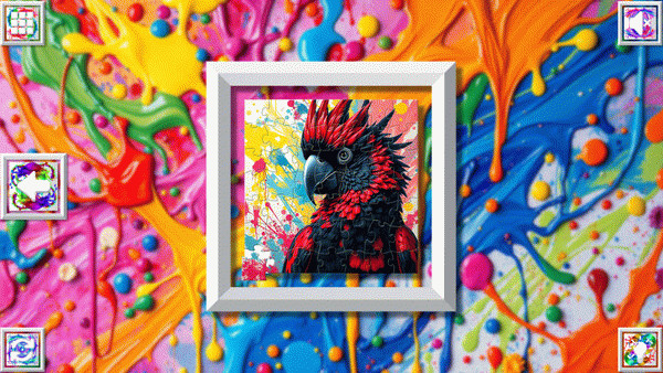 Игра Color Splash: Parrots, скриншот