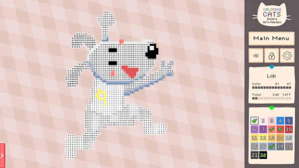Игра Coloring Cats: Sports With Friends, скриншот