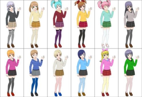 Игра ComiPo! Casual Wear, скриншот