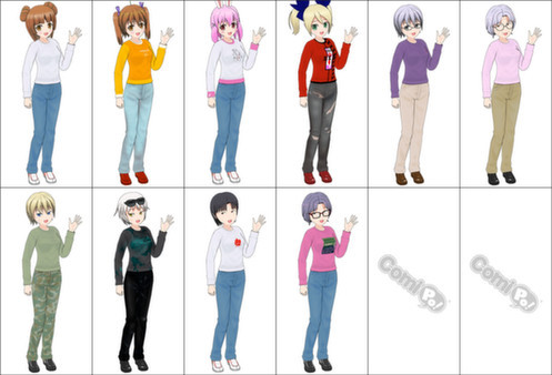 Игра ComiPo! Casual Wear, скриншот