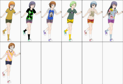 Игра ComiPo! Summer Uniform & Sportswear, скриншот