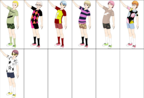 Игра ComiPo! Summer Uniform & Sportswear, скриншот