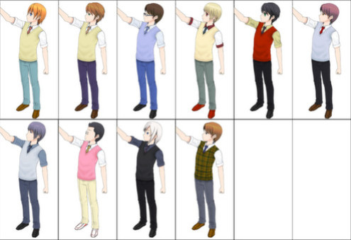 Игра ComiPo! Summer Uniform & Sportswear, скриншот