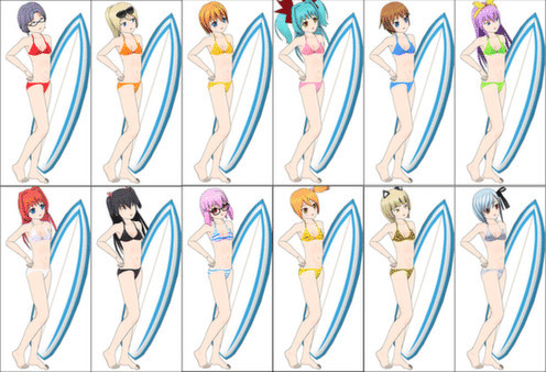 Игра ComiPo! Swim Wear, скриншот