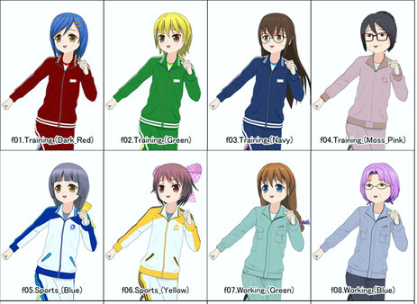 Игра ComiPo!: Work & Training Wear, скриншот
