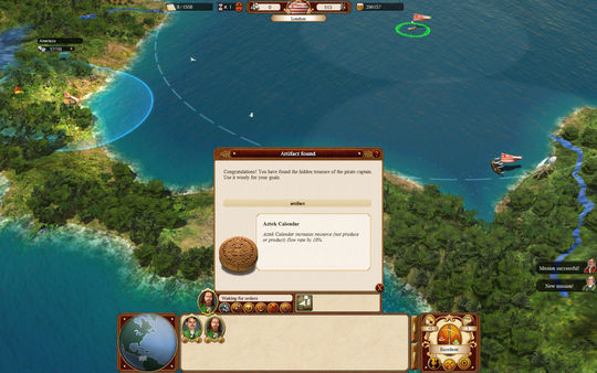 Игра Commander: Conquest of the Americas - Pirate Treasure Chest, скриншот