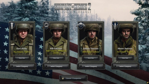 Игра Company of Heroes 2 - Ardennes Assault: Fox Company Rangers, скриншот