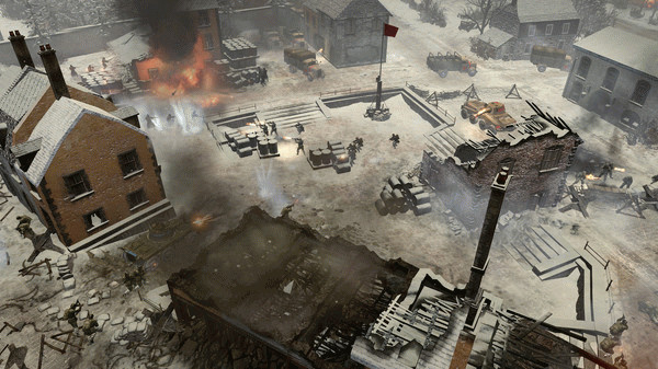 Игра Company of Heroes 2 - Ardennes Assault: Fox Company Rangers, скриншот