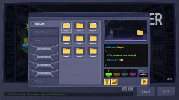 Игра Computer Virus, скриншот