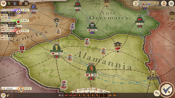 Игра Concordia: Digital Edition - Britannia & Germania, скриншот