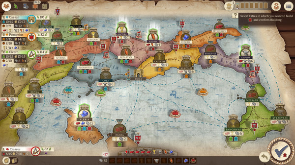 Игра Concordia: Digital Edition, скриншот