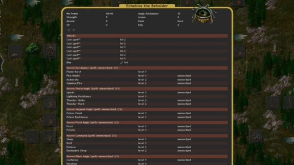 Игра Conquest of Elysium 3, скриншот