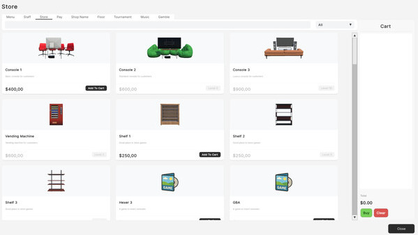 Игра Console Cafe Simulator, скриншот
