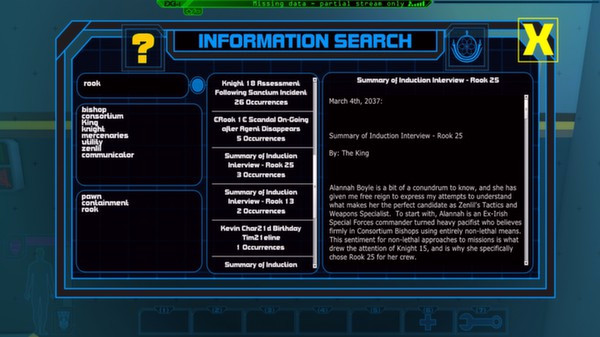 Игра CONSORTIUM, скриншот