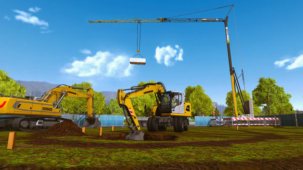 Игра Construction Simulator 2015: Liebherr A 918, скриншот