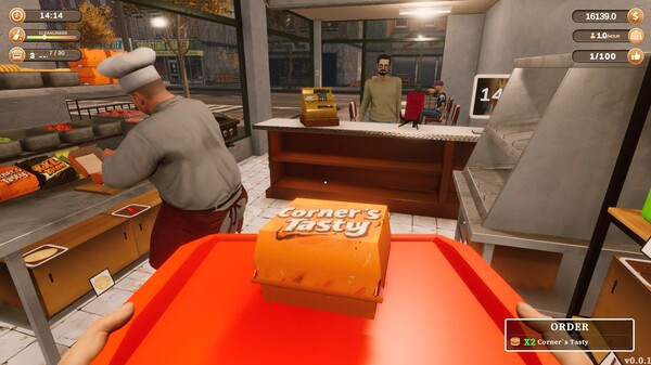 Игра Corner Kitchen Fast Food Simulator, скриншот