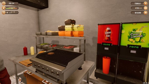 Игра Corner Kitchen Fast Food Simulator, скриншот