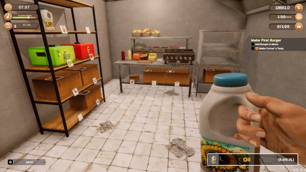 Игра Corner Kitchen Fast Food Simulator, скриншот