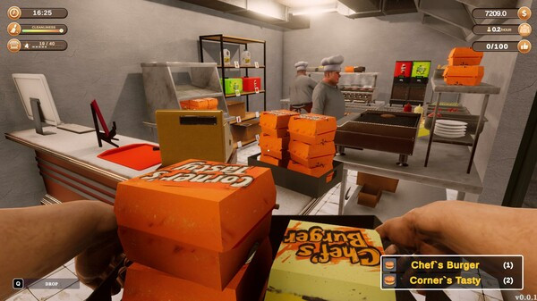 Игра Corner Kitchen Fast Food Simulator, скриншот
