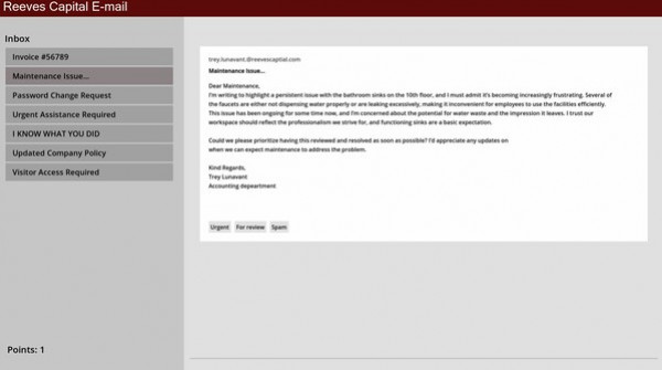 Игра Corporate Suck Up, скриншот