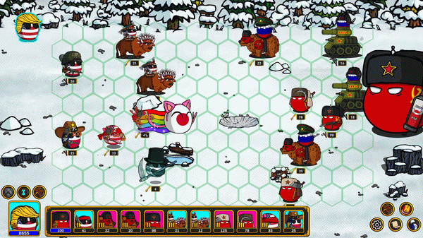 Игра CountryBalls Heroes, скриншот