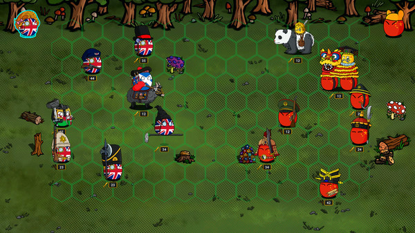 Игра CountryBalls Heroes, скриншот