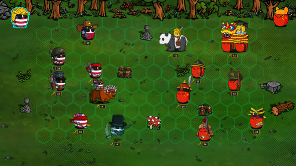Игра CountryBalls Heroes, скриншот
