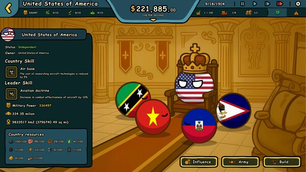 Игра Countryballs: Power Protocol, скриншот