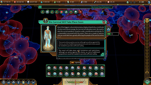 Игра COVID: The Outbreak, скриншот