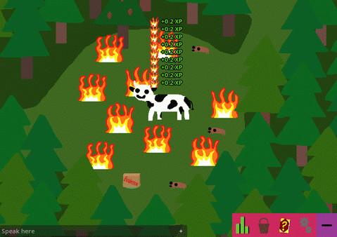 Игра Cow Life Sim RPG, скриншот