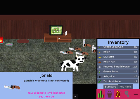 Игра Cow Life Sim RPG, скриншот