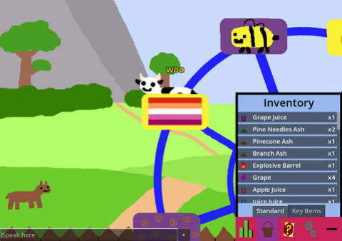 Игра Cow Life Sim RPG, скриншот