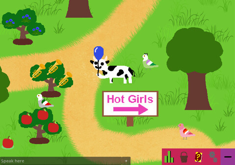 Игра Cow Life Sim RPG, скриншот