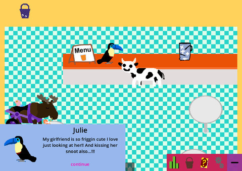 Игра Cow Life Sim RPG, скриншот