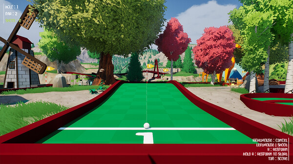 Игра Crazy Golf Party, скриншот