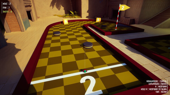 Игра Crazy Golf Party, скриншот