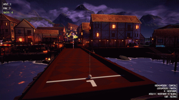 Игра Crazy Golf Party, скриншот