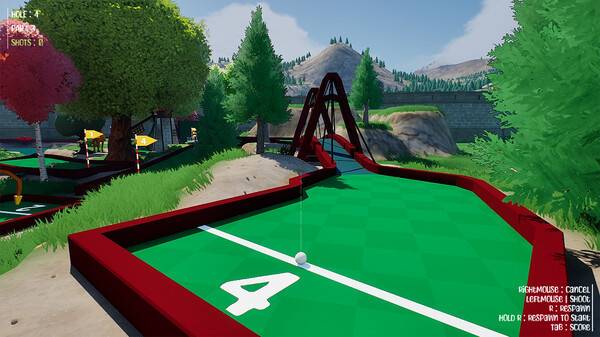 Игра Crazy Golf Party, скриншот