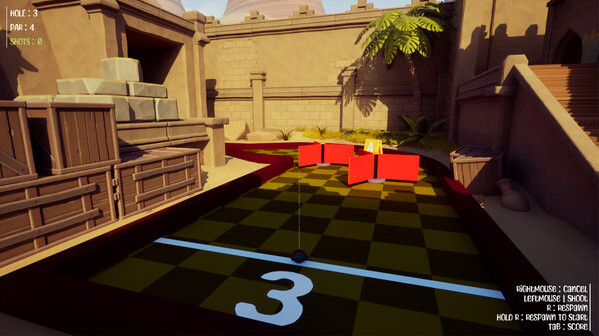Игра Crazy Golf Party, скриншот