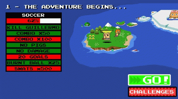 Игра Crazy Pixel Streaker, скриншот