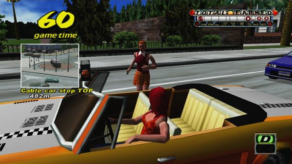 Игра Crazy Taxi, скриншот