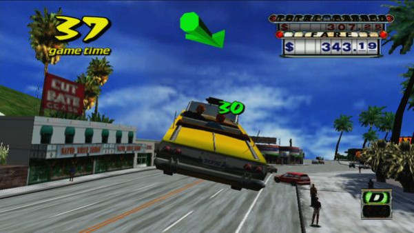 Игра Crazy Taxi, скриншот