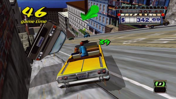 Игра Crazy Taxi, скриншот